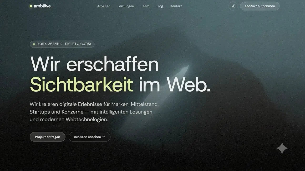 Webdesign, Webentwicklung, Branding & SEO für Ambitive Digitalagentur – Referenz der Ambitive Digitalagentur