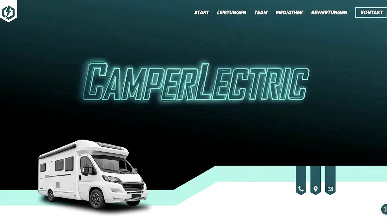 Webdesign, Webentwicklung, SEO & Fotografie für CamperLectric GbR – Referenz der Ambitive Digitalagentur
