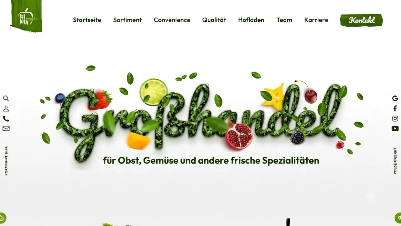 Webdesign, Branding, SEO & Fotografie für RiMa Fresh Fruits GmbH – Referenz der Ambitive Digitalagentur
